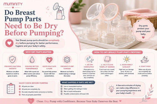 Do Breast Pump Parts Need to Be Dry Before Pumping? - Muminity